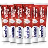 Sanino Maksimum Beyazlık Beyazlatıcı Diş Macunu 6X75 ml Ağız Bakımı İçin Özel Formül