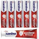 Sanino Maksimum Beyazlık Sanino Diş Macunu 5 Adet 75 ml - Etkili Beyazlık