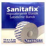 Sanitafix 10 mt 5 cm Hipoalerjik Elastik Sabitleme Bandı