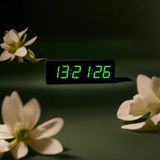 Saniyeli Dijital LED Duvar ve Masa Saati - Yeşil (Kasa Ölçüsü: 12X35 Cm) - Çok Renkli