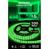 ŞANLED 3 Çipli Iç Mekan Şerit Led Tüm Mekanlar-(Trafosuz) 5,10,20,30,40,50,100m - 100 m - Yeşil