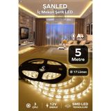 ŞANLED 3 Çipli Iç Mekan Şerit Led Tüm Mekanlar-(Trafosuz) 5,10,20,30,40,50,100m - 5 m - Gün Işığı