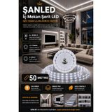 ŞANLED 3 ÇİPLİ İÇ MEKAN ŞERİT LED TÜM MEKANLAR-(TRAFOSUZ) 5,10,20,30,40,50,100M (BEYAZ, 50)