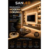 ŞANLED 3 ÇİPLİ İÇ MEKAN ŞERİT LED TÜM MEKANLAR-(TRAFOSUZ) 5,10,20,30,40,50,100M (GÜN IŞIĞI, 100)