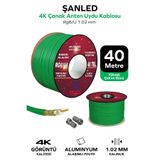 ŞANLED Anten Uydu Kablosu Rg6 U4 Tv Anten Kablo - 40 Metre