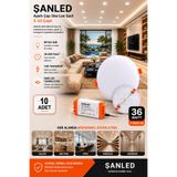 ŞANLED AYARLI ÇAP 36W BEYAZ IŞIK LED SPOT (5-22 ÇAPLI)1-2-4-5-8-10 ADET (10)