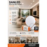 Şanled Ayarlı Çap 36W Beyaz Işık Led Spot (5-22 Çaplı)