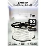 ŞANLED Hortum Esnek Şerit LED Beyaz Işık + 220V FIŞ/1,2,3,4,5,10,15,20,25,50,100 Metre - 30 m