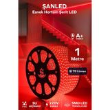 Şanled Hortum Esnek Şerit LED Kırmızı Işık + 220V FIŞ/1,2,3,4,5,10,15,20,25,50,100 Metre - 1 m