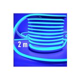 ŞANLED NEON Esnek Hortum Şerit Led MAVİ rengi + 220V Fiş/1,2,3,4,5,10,15,20,25,50,100 Metre