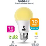ŞANLED Tasarruflu Gün Işığı LED Ampul - 1, 4, 5, 8, 10, 20, 30, 40, 50, 100 (10W) - 10 Adet