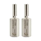 SANLEETEK Sert metal derz frezesi 10 x 25 mm sert metal harç frezesi harç kanca matkap ucu harç ve derz derzleri için tuğla derzleri duvar taş tuğla M14 açılı taşlama için dişli (2 adet)