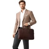 Sanmorris Sedef Çanta Ss 1446 Unisex 15.6 inç Uyumlu Suni Deri Darbe Korumalı Laptop ve Evrak Çantası KAHVERENGİ - standart - Kahverengi