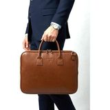 Sanmorris Sedef Çanta Ss 1446 Unisex 15.6 inç Uyumlu Suni Deri Darbe Korumalı Laptop ve Evrak Çantası TABA - standart