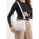 Sanmorris Sn 1424 Kadın Omuz Çantası El Çantası Clutch Çanta Portföy Çanta - One Size - Beyaz