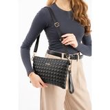 Sanmorris Sn 1424 Kadın Omuz Çantası El Çantası Clutch Çanta Portföy Çanta - One Size - --Siyah