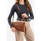 Sanmorris Sn 1424 Kadın Omuz Çantası El Çantası Clutch Çanta Portföy Çanta - One Size - Taba