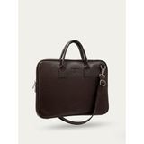 Sanmorris Unisex 15.6 inç Uyumlu Suni Deri Darbe Korumalı Laptop ve Evrak Çantası - Kahve