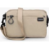 Sanmorris Unisex 4 Bölmeli Paraşüt Kumaş Ayarlanabilir Çapraz Askılı Çanta SI-6012 - Krem