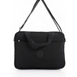 Sanmorris Unisex Klinkır Suya Dayanıklı Laptop Bölmeli Çapraz-El Askılı Siyah Renkli Evrak ve Laptop Çantası - Tek Ebat
