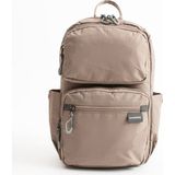 Sanmorris Unisex Suya Dayanıklı Paraşüt Kumaş 5 Bölmeli Laptop Bölmeli Seyahat ve Okul Çantası SI-6032 - Vizon