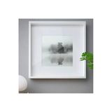 Sannahed 50X50 Cm Beyaz Çiçek Eşya Konabilen Derin Kutu Çerçeve Ahşap Fotoğraf Resim Çerçevesi