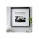 Sannahed 50X50 Cm Siyah Çiçek Eşya Konabilen Derin Kutu Çerçeve Ahşap Fotoğraf Resim Çerçevesi