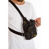 Sannora Bags Unisex Su Geçirmez Kulaklık USB Çıkışlı Çapraz Askılı Çanta Bel Omuz ve Göğüs Çanta Günlük Bodybag