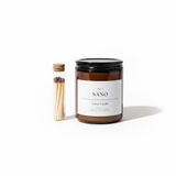 Sano Velvet Vanille – Sertifikalı Doğal Soya, Hindistan Cevizi, Balmumu Karışımı El Yapımı Sağlıklı Mum, Fitalatsız ve IFRA ve MSDS Sertifikalı Esans, 200 g French Vanilla - Lavanta