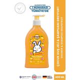 Sanosan Greyfurt Özlü Çocuk Şampuanı ve Duş Jeli 400 ml - Doğal Süt Proteinli Göz Yakmayan Canlandırıcı ve Nemlendirici Bakım - Turuncu - 0 - 9 Yaş