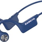 SANOTO Kemik İletimli Kulaklıklar Bluetooth 5.3, Açık Kulak Kulaklığı Kablosuz Bluetooth, 8 Saat Çalma Süresi Uzun Pil Ömrü, IPX5 Su Geçirmez Spor Kulaklıkları Koşu, Bisiklet, Antrenman için