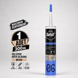 Sanplaza Selsil Beyaz Nötr Dış Cephe Silikonu 300 ml Uv Dayanımlı Cam Pvc Beton Derz Dolgu Mastiği - 1 Adet