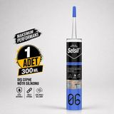 Sanplaza Selsil Şeffaf Nötr Dış Cephe Silikonu 300 ml Uv Dayanımlı Cam Pvc Beton Derz Dolgu Mastiği - 1 Adet
