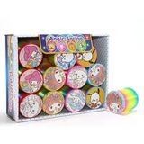 Sanrio Karakterli Magic Spring Stres Yayı - Standlı Gökkuşağı Renkli Oyuncak Seti 12'Li Alk3988
