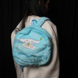 Sanrio Kawai Karrakterleri Hello Kitty -Melody -Kuromi Peluş Sırt Çantası - Mavi