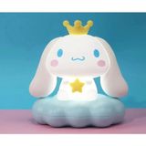 Sanrio Kuromi Cinnamoroll LED Oyuncak Karakter Gece Lambası Çocuk Odası Süsü Doğum Günü Hediyesi - Beyaz - Mavi