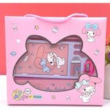 Sanrio Kuromi Hello Kitty 8 Parça Kırtasiye Seti Okul Seti Hello Kitty My Melody Kırtasiye Seti - Pembe
