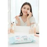 SANRIO Lisanslı Cinnamoroll İnci Dokulu Kuru Mendil – %100 Viskon Yumuşak Ekonomik Paket (80 Adet)
