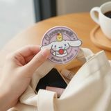 Sanrio Lisanslı Cinnamoroll Karikatür Silikon Taşınabilir Ayna – Tek Taraflı Çanta Aynası 15 Cm