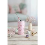 Sanrio Lisanslı My Melody Pipetli Çelik Matara – Paslanmaz Çelik Su Şişesi 580 ML