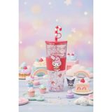 Sanrio Lisanslı My Melody Yılbaşı Koleksiyonu Çift Cidarlı ve Pipetli Şişe – Parlak Detaylı Matara