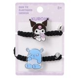 Sanrio Lisanslı Örgülü Saç Lastiği (2 adet) - Kuromi - My Melody - Cinnamoroll