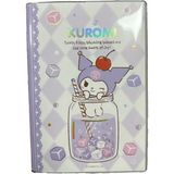 Sanrio Lisanslı Renkli Yaz Serisi Kapaklı A5 Not Defteri - Kuromi