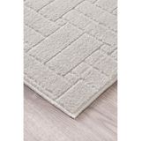 SANRUGS Home & Living Makinede Yıkanabilir ve Kaymaz Tabanlı, Yumuşak Bukle Hav Kombinasyonlu, Dokuma Halı Yolluk