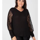 Şans 65N12468 Siyah Kadın Bluz