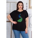 Şans 65N22733 Siyah Kadın Bluz