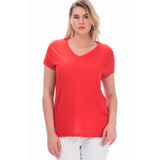 Şans 65N27274 Kırmızı Kadın Bluz