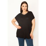 Şans 65N32859 Siyah Kadın Bluz