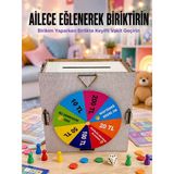 Şans Çarklı Para Biriktirme Kutusu Eğlenceli Tasarruf Challenge Ahşap Hedef Kumbarası