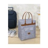 SansaHome Deri Kulplu Ayakkabı Seyahat Çantası 35x22x40